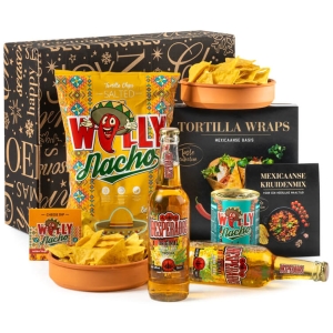 Mexicaanse kerstpakketten met nachos, tortillas en meer